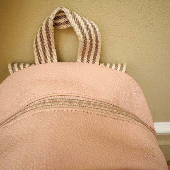Thirty One Boutique Backpack Jewell Ooh-la-la Soft Pink Vegan Pebble Leather main image 7